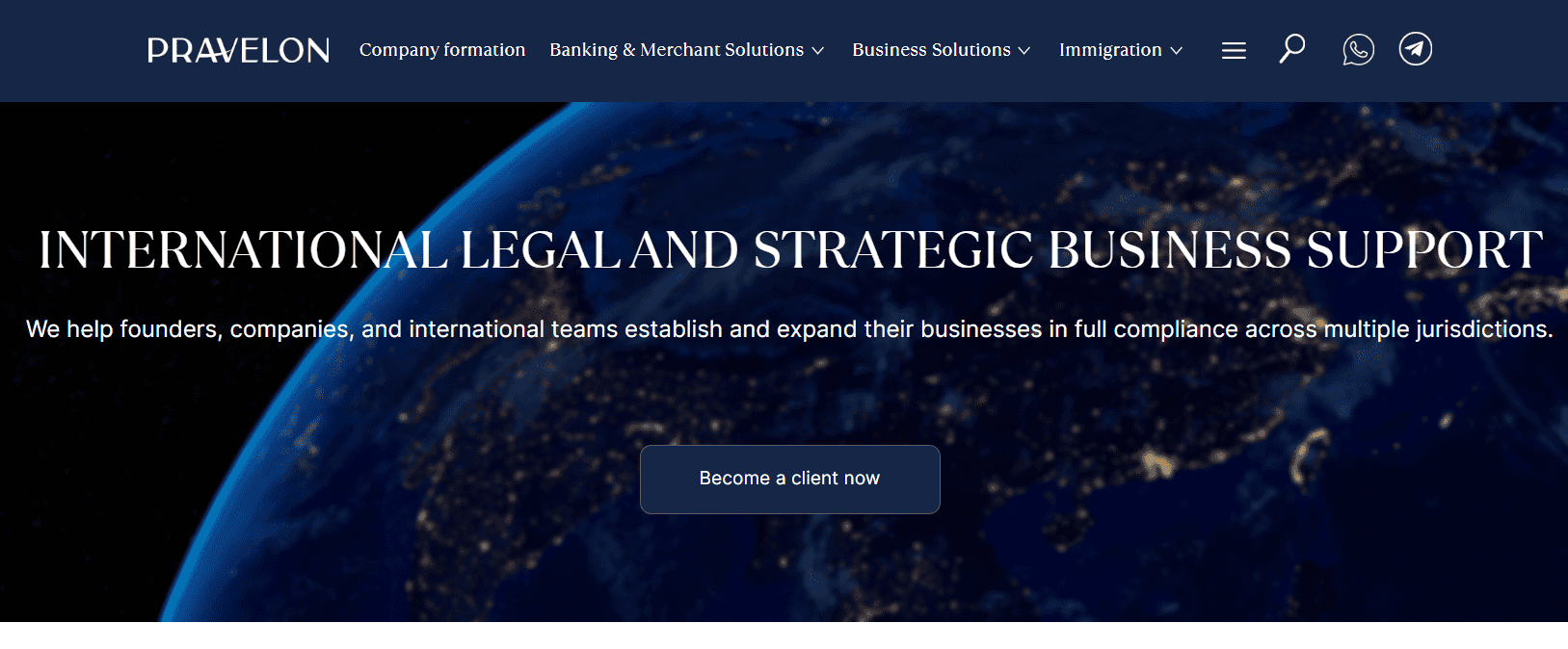 Pravelon.com Main Page